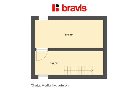 Podnájem chaty 25 m², pozemek 379 m², dvě terasy, sklep, Brno - Medlánky