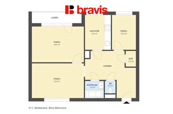 Rent, Flats 3+1, 0 m² - Brno - Bohunice