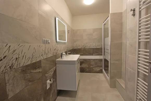 Pronájem novostavby bytu 4+kk, Brno - Zábrdovice, Šámalova ulice, částečně zařízený, klimatizovaný