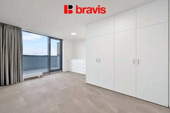 Pronájem mezonetu 4+kk, Brno - Zábrdovice, ul. Příkop, novostavba, terasa, klimatizace