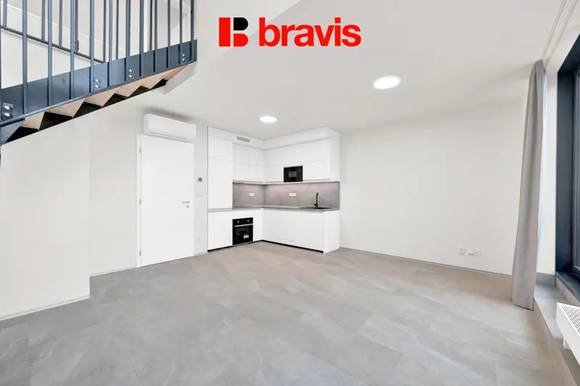 Pronájem mezonetu 4+kk, Brno - Zábrdovice, ul. Příkop, novostavba, terasa, klimatizace