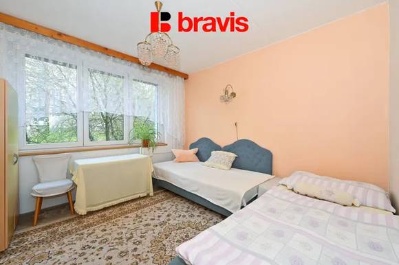 Prodej bytu 4+1 Brno - Nový Lískovec, ulice Svážná, zasklená lodžie