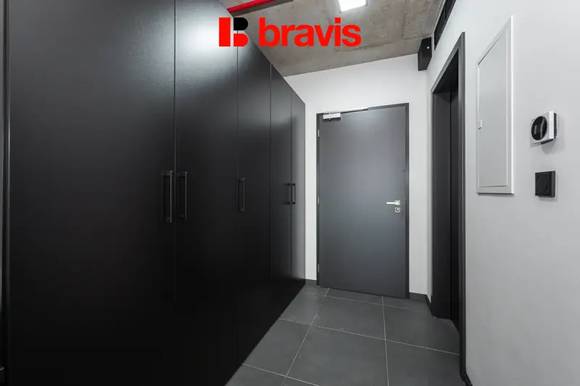 Pronájem bytu 1+kk 35 m², Brno - Žabovřesky, krásný výhled na centrum, chytrá domácnost, klima, wifi, fitness, prádelna