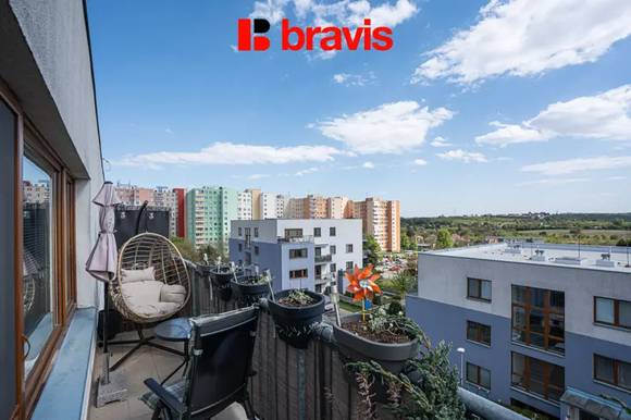 Prodej bytu 2+kk, Brno - Bohunice, ulice Čeňka Růžičky, balkon, garážové stání, sklep