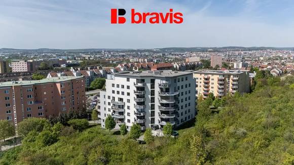 Prodej hezkého bytu 1+kk s balkónem 42m2, ul. Bělohorská, Brno - Židenice, parkování, sklep