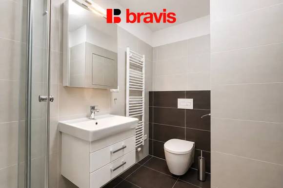 Podnájem bytu 2+kk v novostavbě, rezidence Rumiště, Brno - střed, balkon