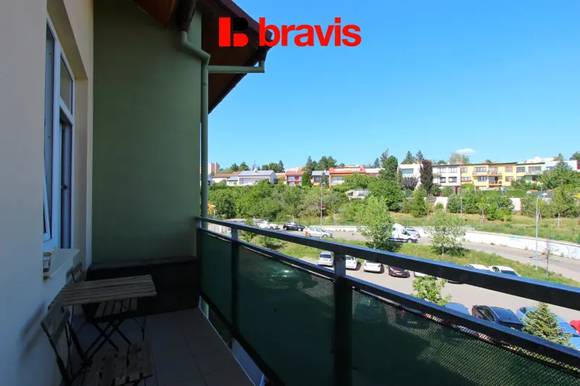 Pronájem bytu 2+kk, Brno - Medlánky, ulice Hrázka, lodžie, sklep, klidná lokalita