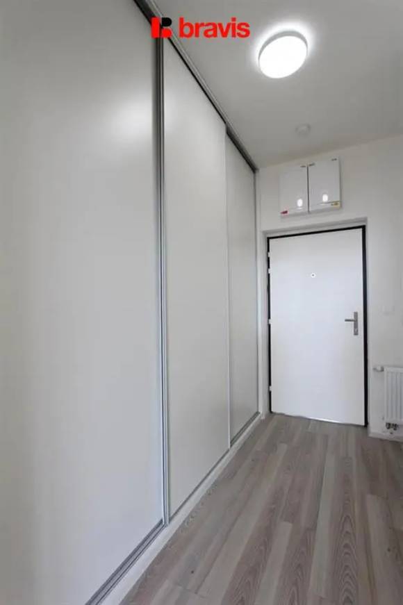 Pronájem bytu 1+kk, Brno - Nový Lískovec, ulice Kamínky, balkon, sklep, zařízený