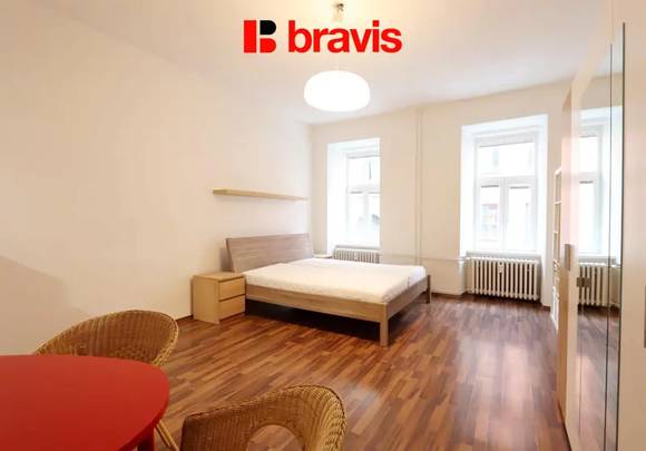 Pronájem bytu 1+kk, Brno - centrum, ulice Příční, zařízený, v blízkosti centra města Brna