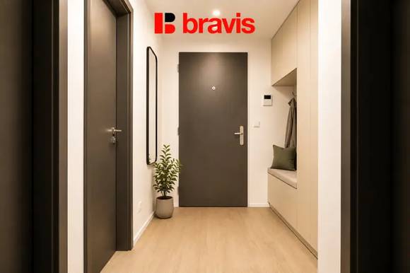 Pronájem bytu 2+kk, ul. Tř. Generála Píky, Brno - Černá Pole, garážové stání, zařízený, novostavba