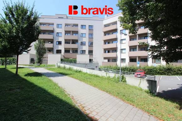 Pronájem bytu 1+kk, Brno - Slatina, částečně zařízené, lodžie, sklep, ul. Kigginsova