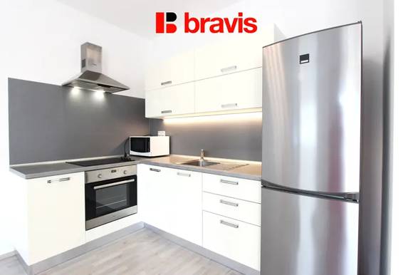 Pronájem bytu 1+kk, Brno - Slatina, částečně zařízené, lodžie, sklep, ul. Kigginsova