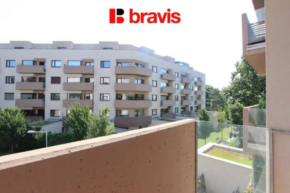 Pronájem bytu 1+kk, Brno - Slatina, částečně zařízené, lodžie, sklep, ul. Kigginsova