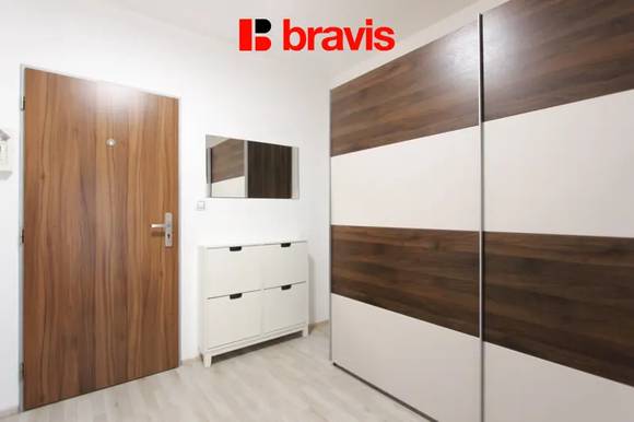 Pronájem bytu 1+kk, Brno - Slatina, částečně zařízené, lodžie, sklep, ul. Kigginsova