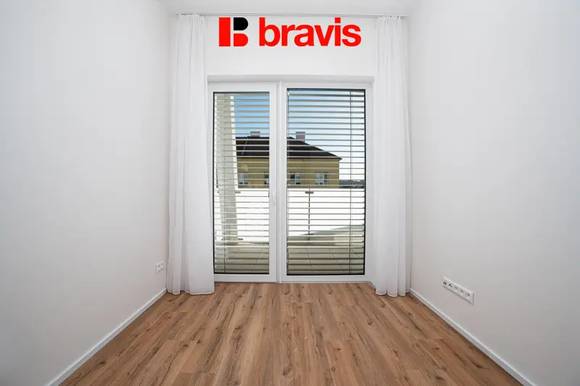 Pronájem bytu 3+kk, Brno - Heršpice, novostavba, částečně zařízené, terasa, ul. Komárovská
