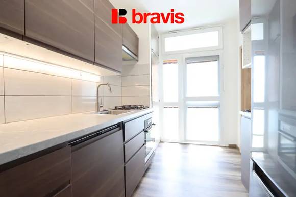 Pronájem bytu 3+1, Brno - Lesná, Haškova ulice, balkon, sklep