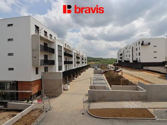 Pronájem bytu 2+kk, Kuřim u Brna, balkon, šatna, sklep, parkování, novostavba