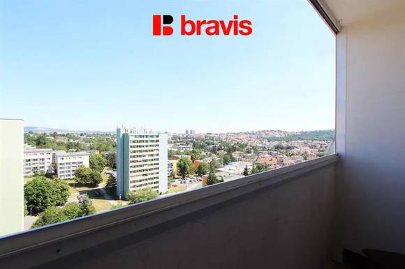 Pronájem bytu 1+kk, Brno - Žabovřesky, ul. Vychodilova, zařízený, zasklená lodžie