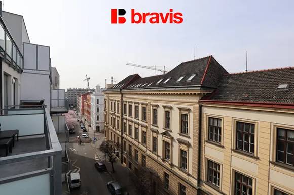 Pronájem bytu 1+kk, Brno - Zábrdovice, ul. Přadlácká, balkon, sklep, parkovací stání
