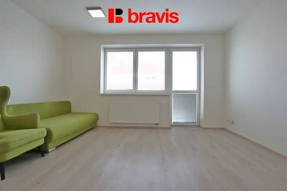 Pronájem bytu 1+kk, Brno - Kamechy, ulice Lišejníková, balkon, sklep