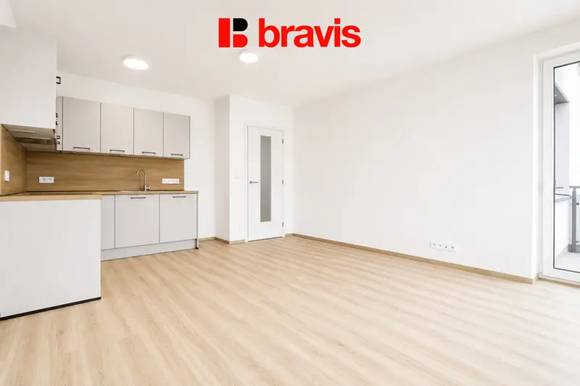 Pronájem bytu 2+kk, ul. Jižní, Brno - Horní Heršpice, novostavba - výhoda prvního nájemníka, balkon, garážové stání