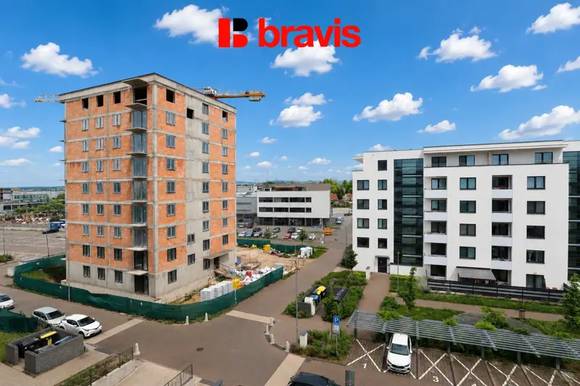 Pronájem bytu 2+kk, ul. Jižní, Brno - Horní Heršpice, novostavba - výhoda prvního nájemníka, balkon, garážové stání