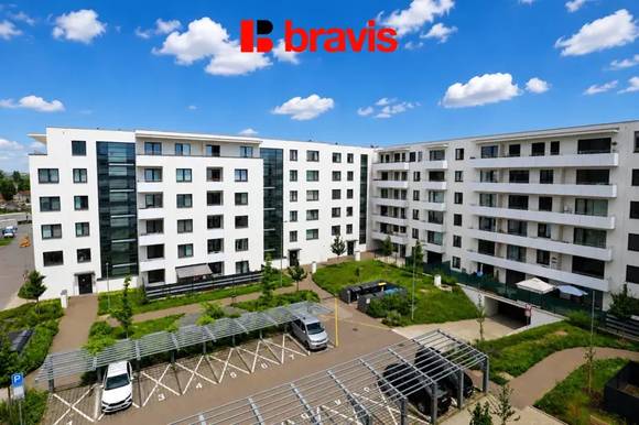 Pronájem bytu 2+kk, ul. Jižní, Brno - Horní Heršpice, novostavba - výhoda prvního nájemníka, balkon, garážové stání