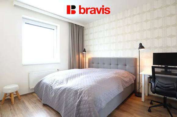 Prodej bytu 3+kk, Šlapanice u Brna, ulice Brněnská Pole, klimatizace, lodžie, sklep, šatna