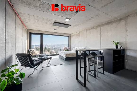 Pronájem 1+kk, Královopolská, Brno: All-in vybavení, wifi, garáž, gym