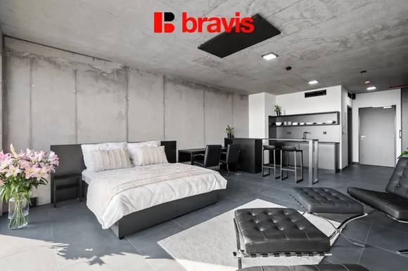 Pronájem 1+kk, Královopolská, Brno: All-in vybavení, wifi, garáž, gym