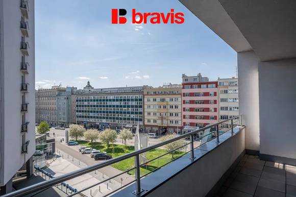 Pronájem bytu 3+kk, ulice Mezírka, Brno - střed, novostavba, terasa