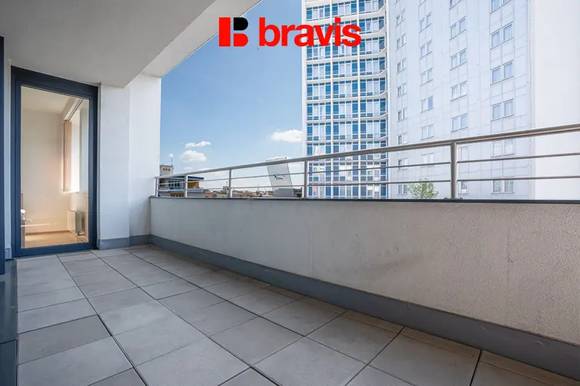 Pronájem bytu 3+kk, ulice Mezírka, Brno - střed, novostavba, terasa