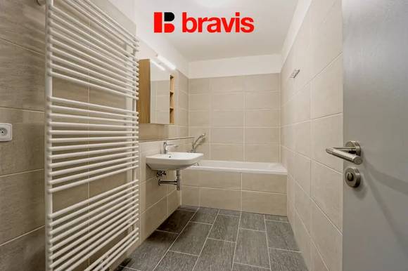 Pronájem bytu 2+kk, Brno - Ponava, novostavba, zařízený, klimatizace, balkón, sklep,parkovacího stání