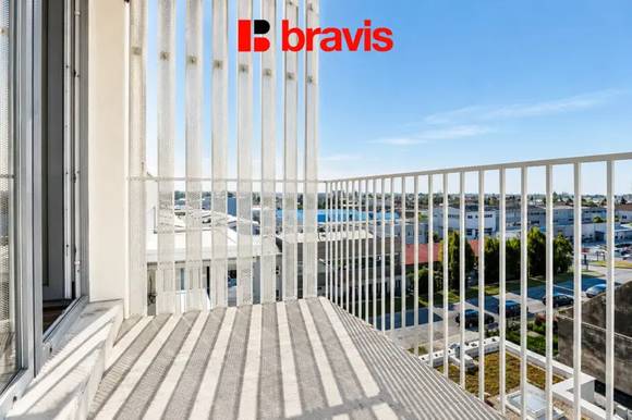 Apartment for rent 1+kk, Řepova street, parking space, balcony, cellar, new building - first tenant's advantage