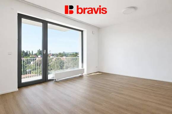 Apartment for rent 1+kk, Řepova street, parking space, balcony, cellar, new building - first tenant's advantage
