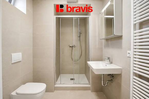 Apartment for rent 1+kk, Řepova street, parking space, balcony, cellar, new building - first tenant's advantage