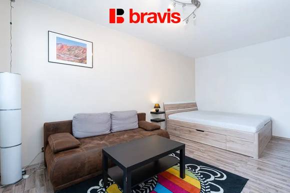 Pronájem bytu 1+1, Brno - Královo Pole, ul. Božetěchova, zařízený, lodžie, sklep