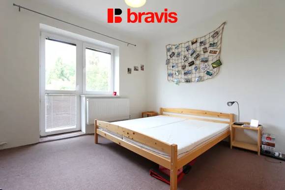Pronájem bytu 2+1, ulice Lužná, Brno - Komárov, balkon, společná zahrada