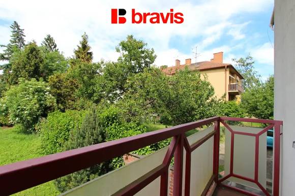 Pronájem bytu 2+1, ulice Lužná, Brno - Komárov, balkon, společná zahrada