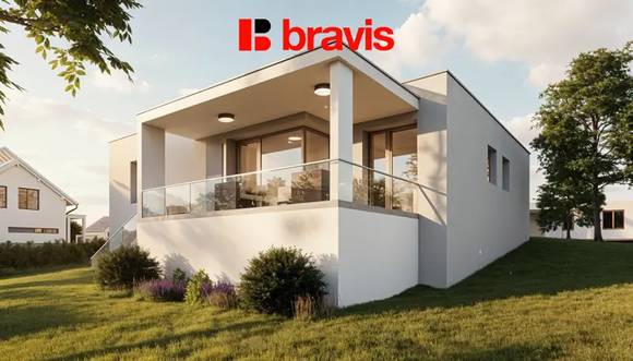 Prodej nedostavěného bungalovu 5+kk s dvojgaráží a terasou, pozemek 551 m² – Bousín, okres Prostějov