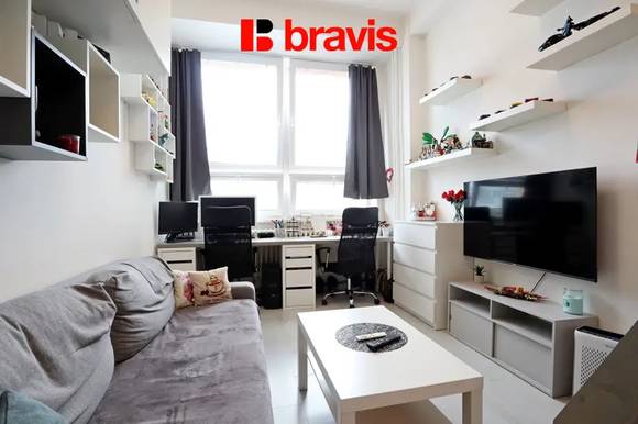 Pronájem moderního bytu 1+kk, ul. Hudcova, Brno - Medlánky