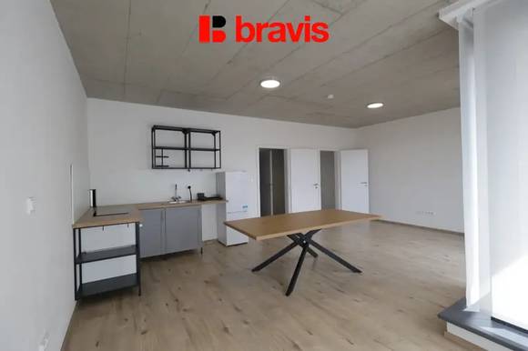 Pronájem útulného bytu 1+kk s lodžií – 42,8 m², Brno - Slatina, ul. Tuřanka