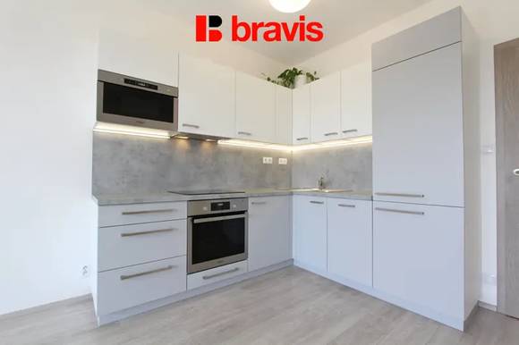 2+kk apartment for rent, Brno - Žebětín, Přírodí street, new building, balcony, cellar