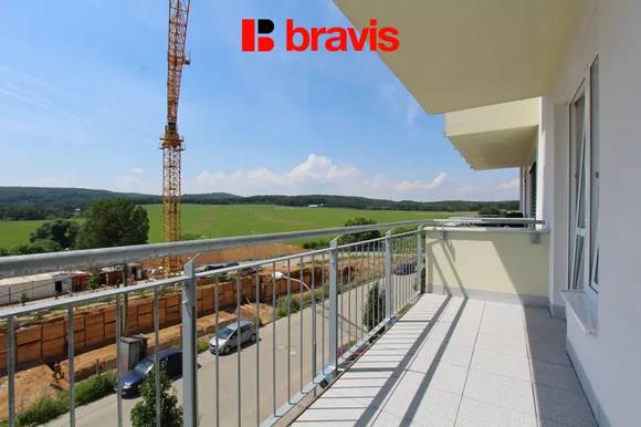 2+kk apartment for rent, Brno - Žebětín, Přírodí street, new building, balcony, cellar
