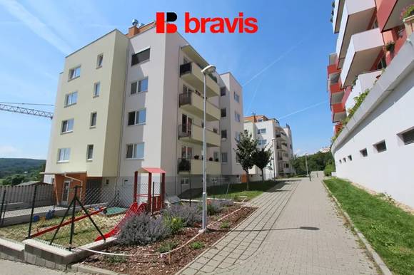 2+kk apartment for rent, Brno - Žebětín, Přírodí street, new building, balcony, cellar