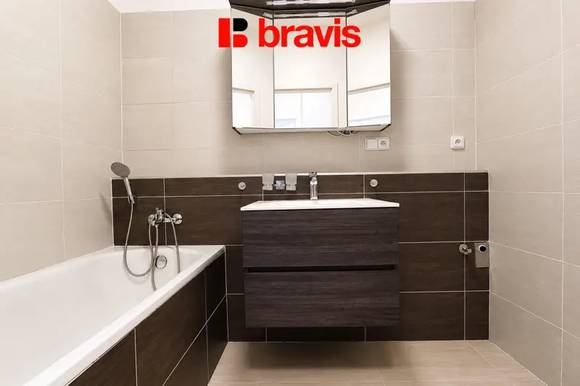 Pronájem bytu 3+kk, Brno - Útěchov, ul. Dlouhé vrchy, terasa, balkón, vyhrazené parkovací stání
