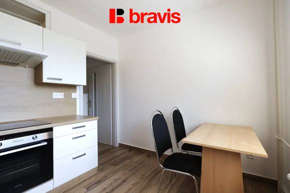 Pronájem bytu 1+1, Brno - Bystrc, lodžie, šatna, částečně zařízený, ul. Kuršova