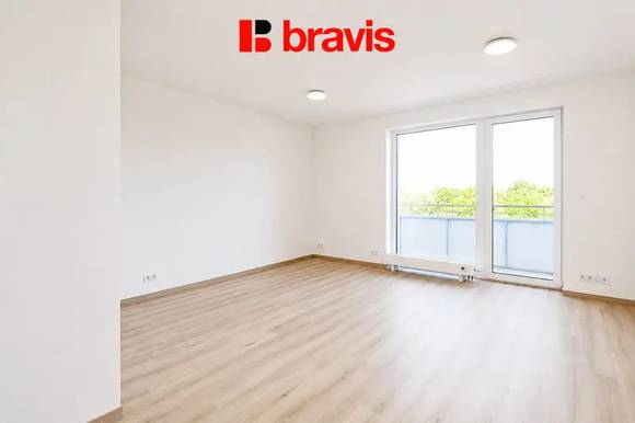 Pronájem bytu 1+kk 38 m² Jižní, Brno - Horní Heršpice, novostavba, balkon, garážové stání