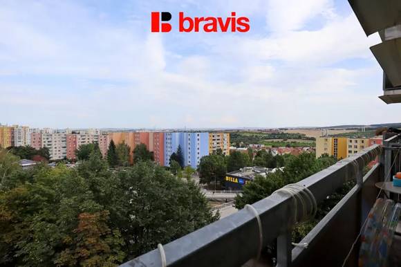 Pronájem bytu 1+kk, Brno - Bohunice, okrouhlá ulice, balkon, sklep