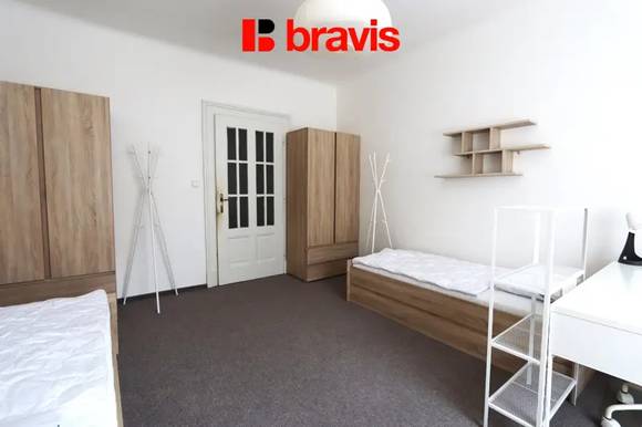 Pronájem bytu 2+1, Brno - Stránice, pro studenty, zařízený, ul. Údolní
